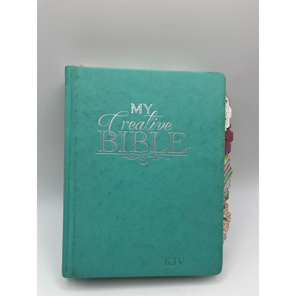 My Creative Bible KJV Aquamarine LuxLeather Journaling Coloring Bible Teal